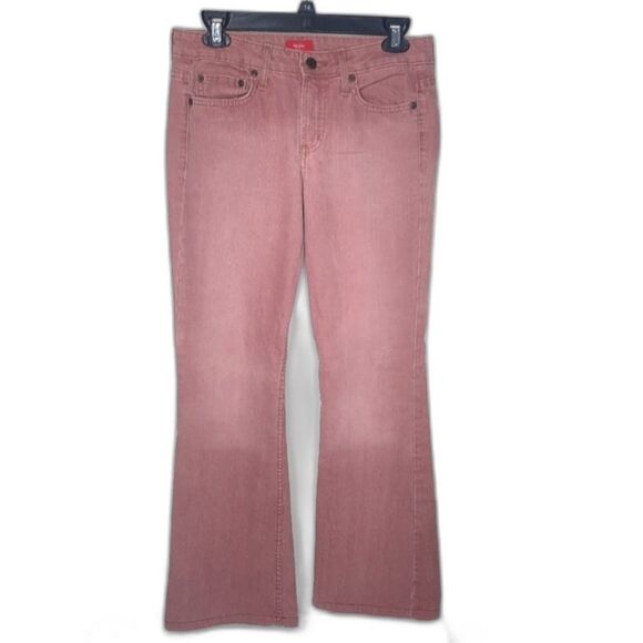 Vintage Mossimo Flared Jeans Rust Size 7 - Picture 1 of 8